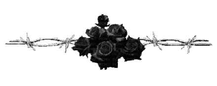 Gif animé gothique roses noires